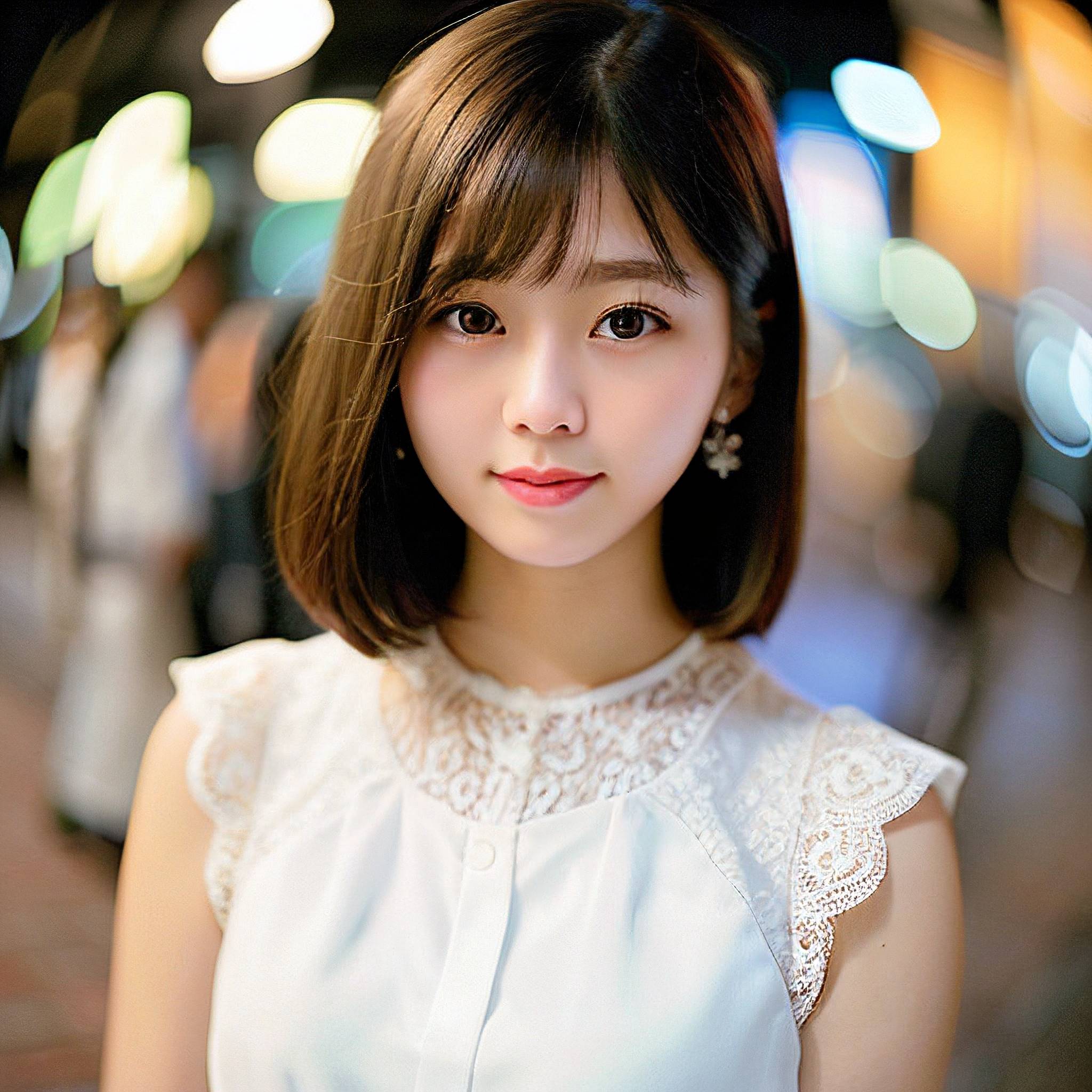 a young girl is posing for a picture 