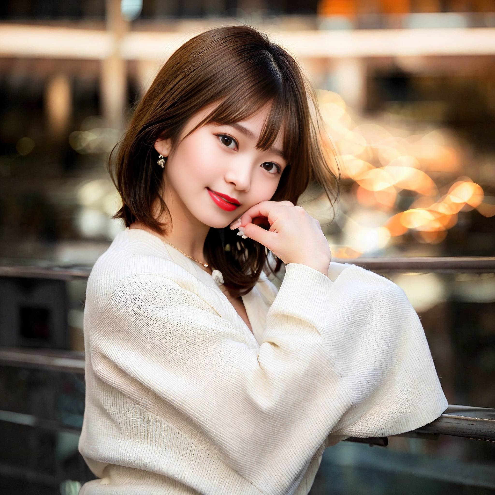 a woman is talking on her cell phone 