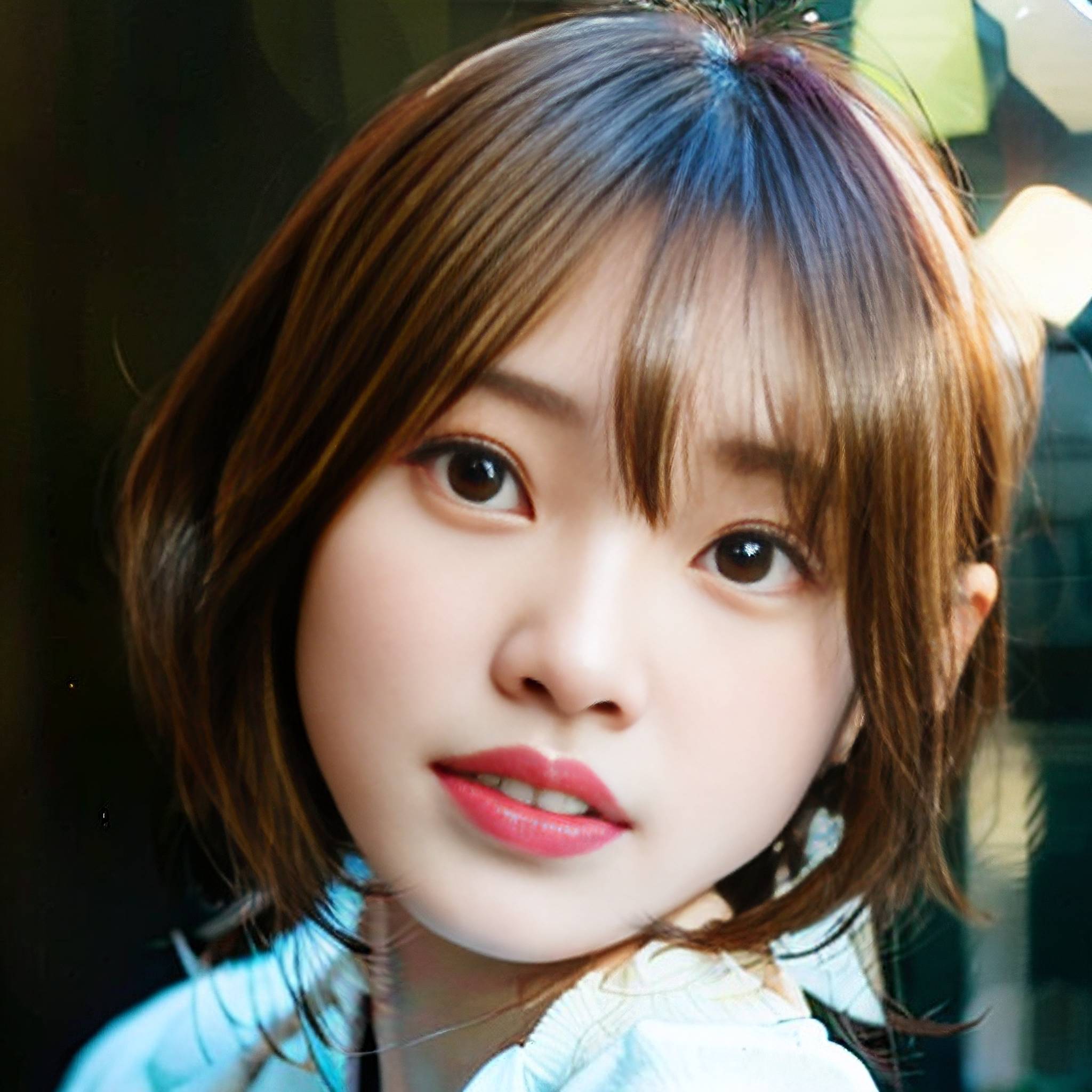 a woman in a red dress with a black hair 