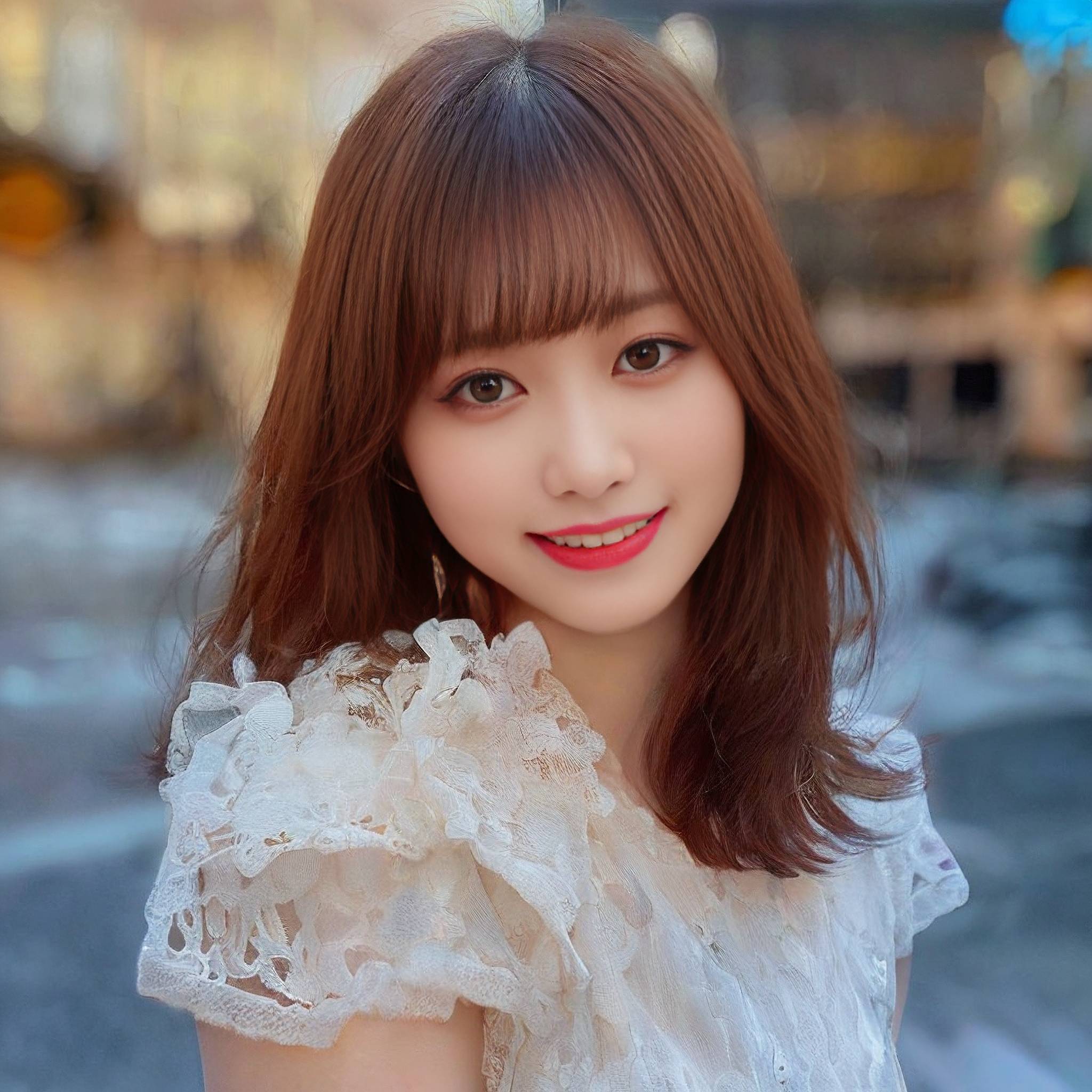 a woman in a white dress holding a white flower 