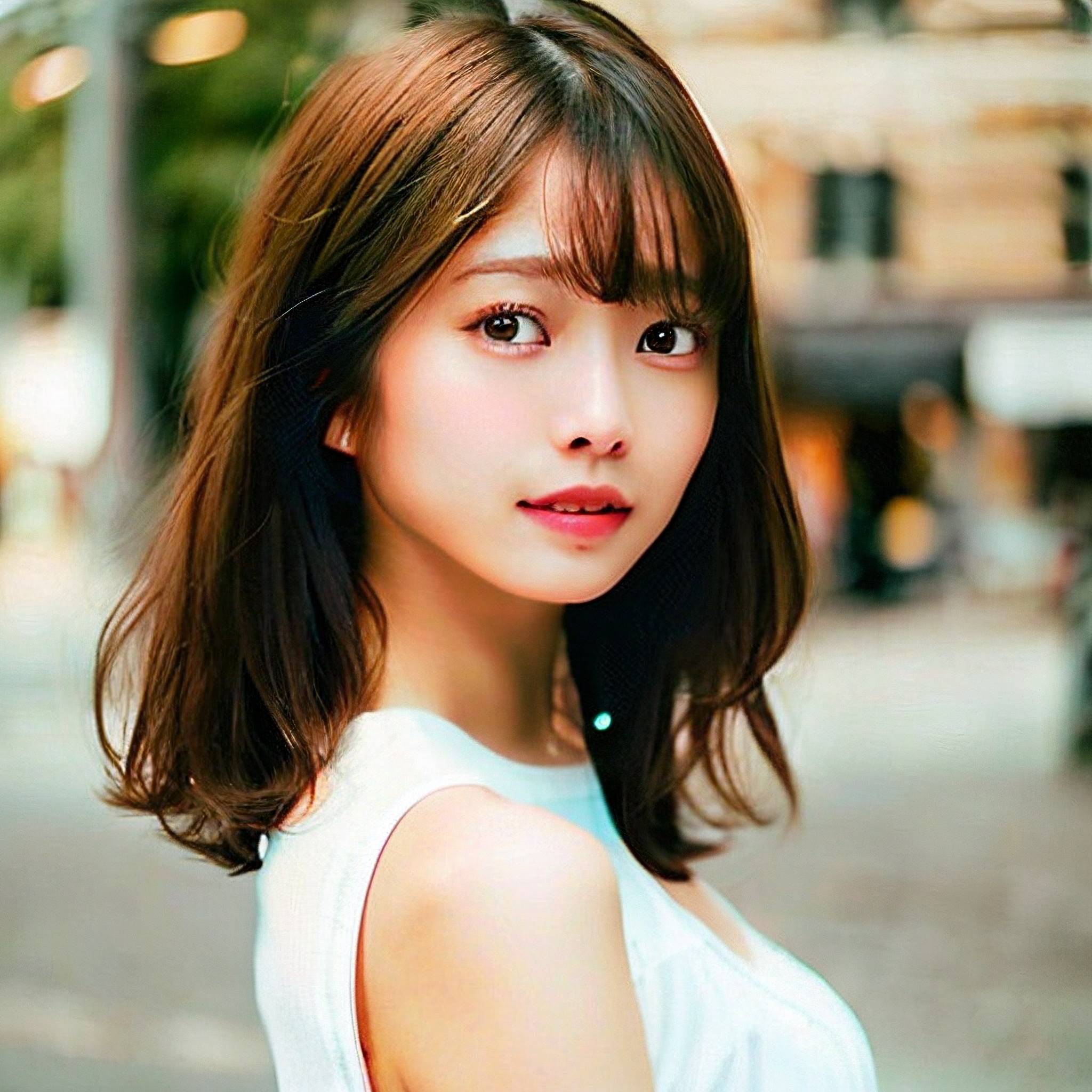 a young girl is posing for a picture 