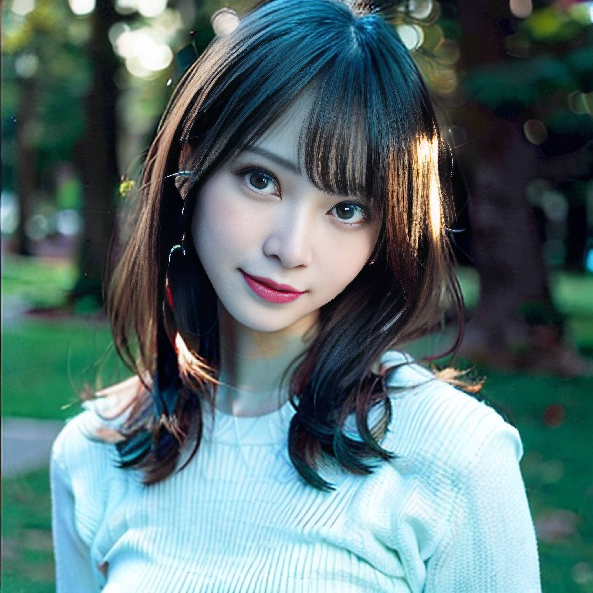 a beautiful young woman posing for a picture 