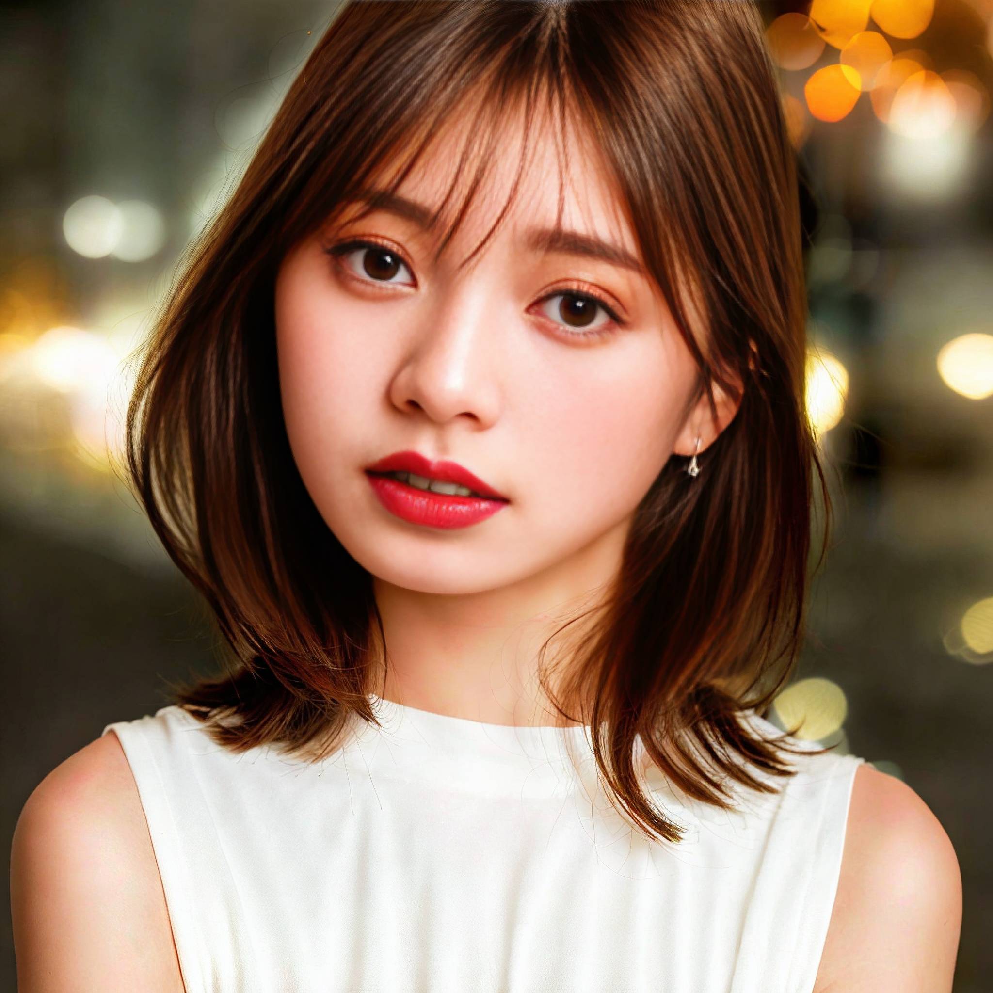 a young woman with long hair is smiling 