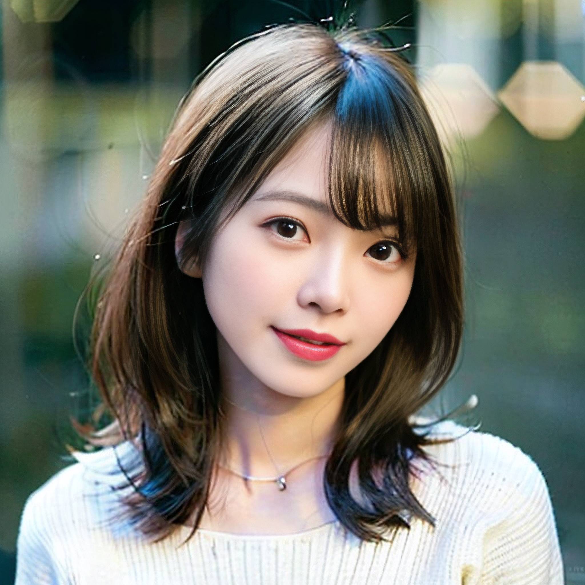 a young woman is smiling and posing for a picture 