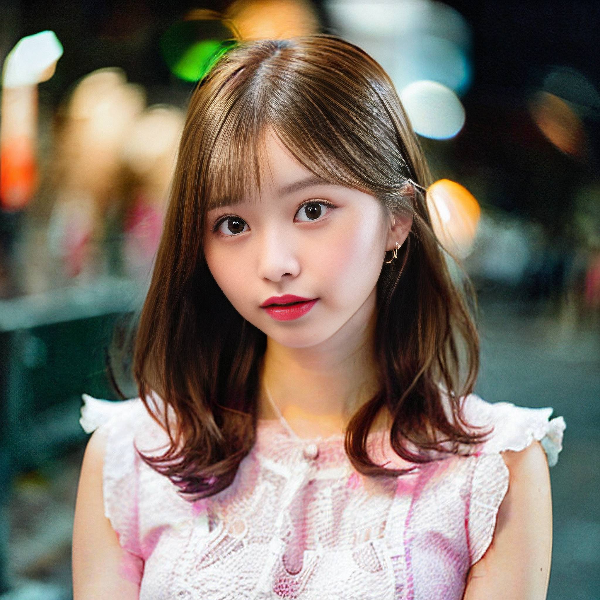 a young girl in a white dress holding a white object 