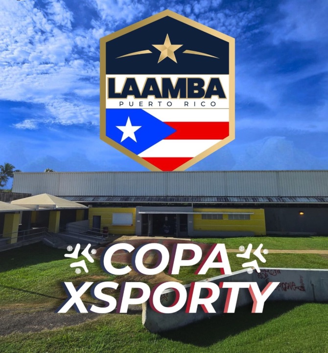 Copa Xsporty Femenina in Isabela, Puerto Rico, with the LAAMBA Puerto Rico crest