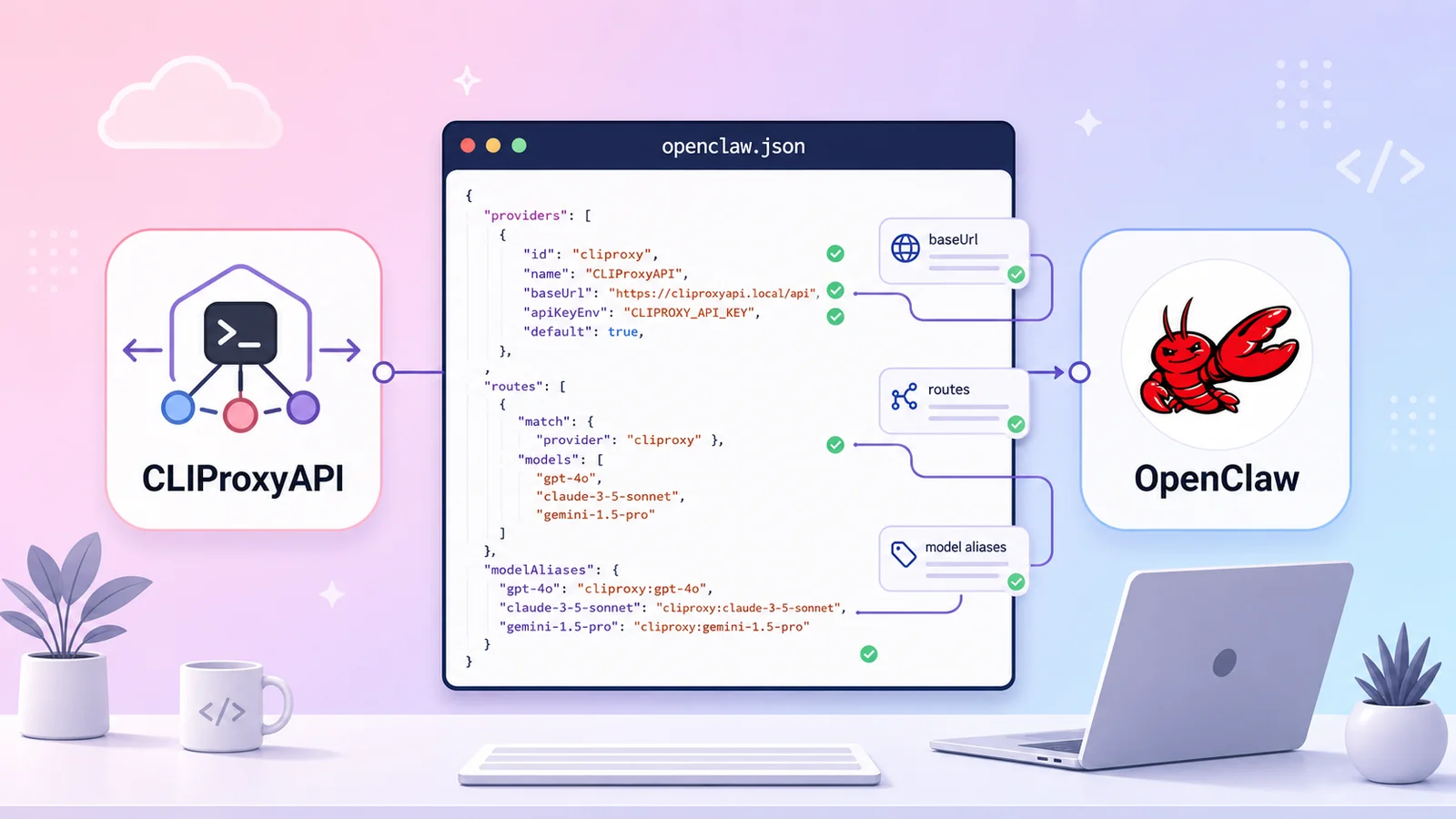 Hướng dẫn cấu hình CLIProxyAPI vào OpenClaw (thực chiến từ file openclaw.json)