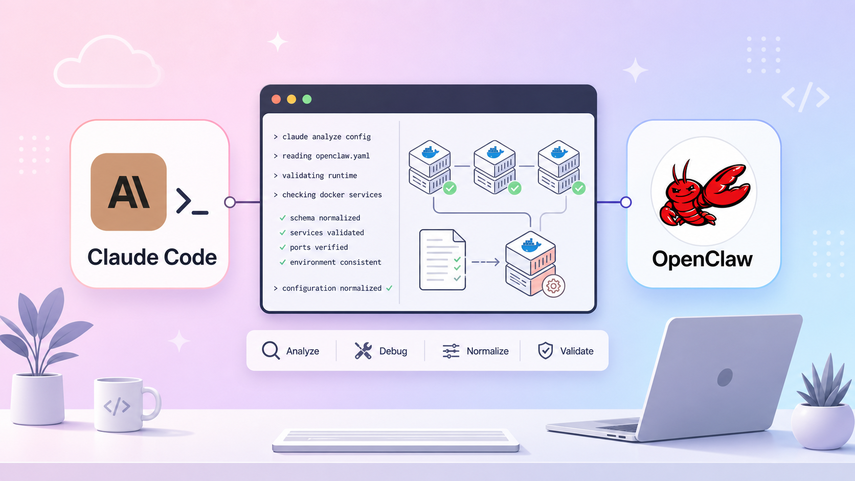 Dùng Claude Code để chuẩn hóa cấu hình OpenClaw — thay vì nhờ OpenClaw tự sửa chính nó