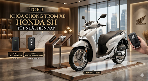 Top 3 Khóa Chống Trộm Xe Honda SH Tốt Nhất Hiện Nay