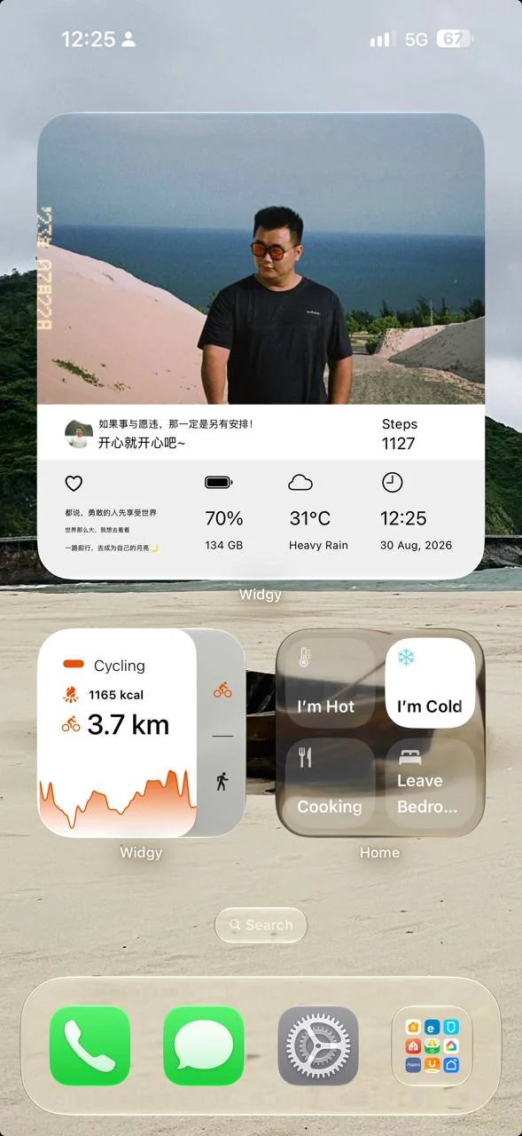 Thay đổi cách dùng iPhone: đưa widget lên Home Screen thay cho icon ứng dụng với Widgy