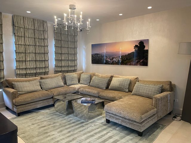 Above the sectional