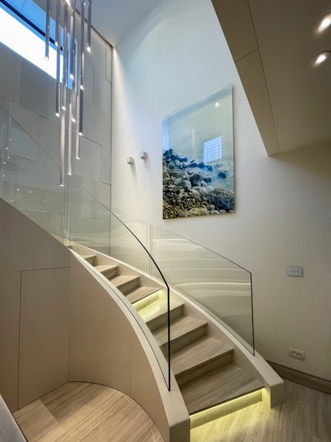 On the staircase