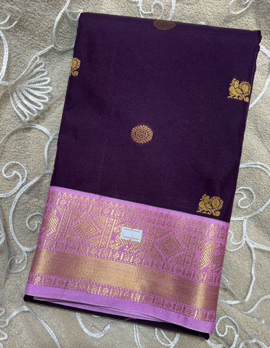 Wine & Rose Kanjivaram