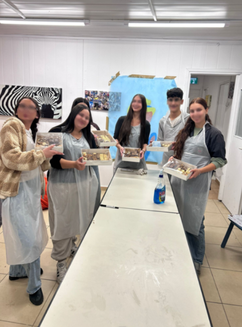 התוצרים מסדנת שוקולד ופרלינים