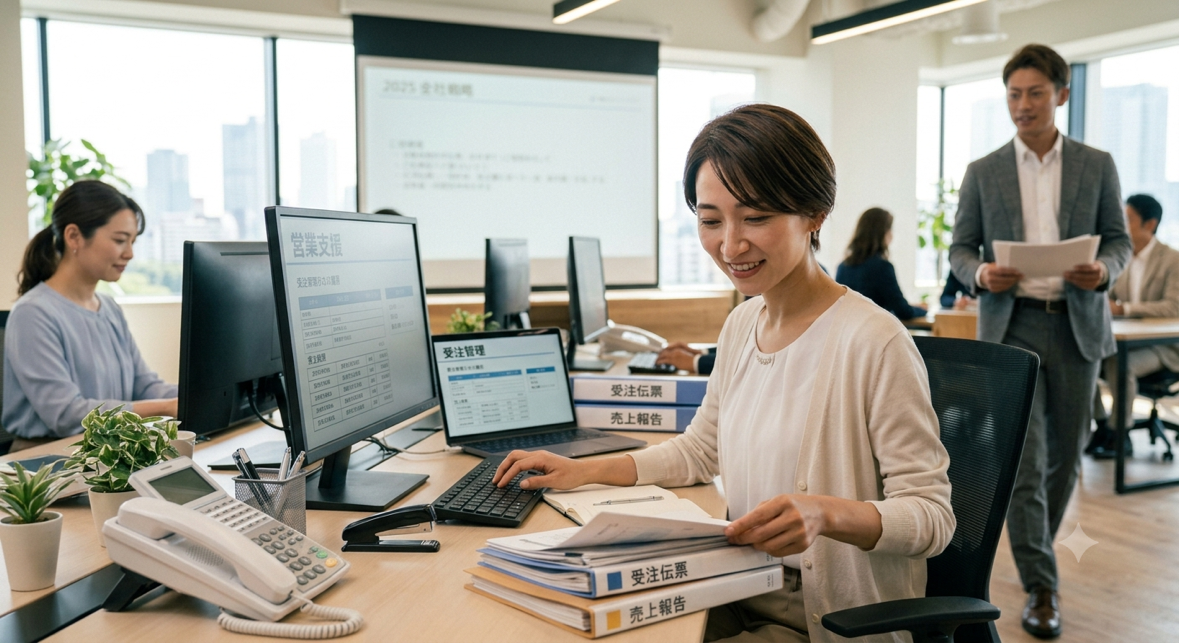 【正社員】営業アシスタント／ＰＣスキルで営業を支える！