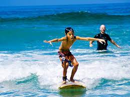 Single learn to surf lesson