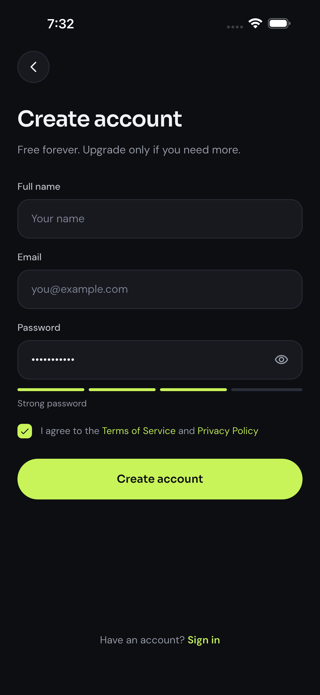 Lumo – AI Chat App UI Kit screen 4