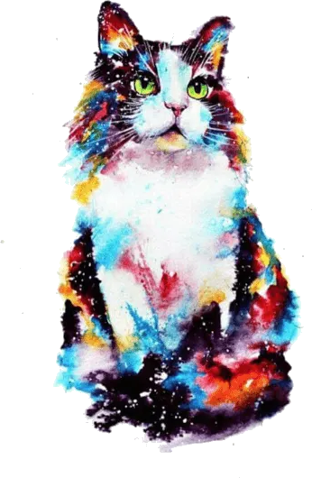Aquarellkatze image