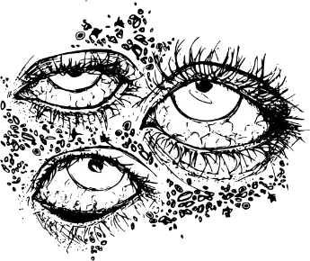 Creepy eyes image