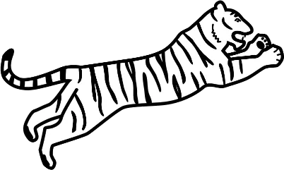 Minimalistischer Tiger image