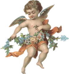 Ángel con flores thumb 0