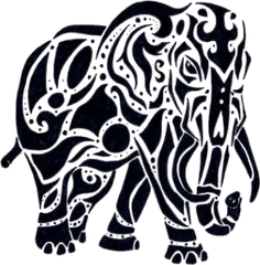 Elefante #1 – Tatuajes temporales de animales