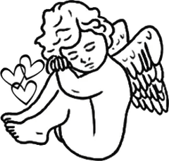 Cupido – Tatuajes temporales de ángeles