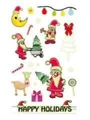 Set of Christmas stickers the arrival of Santa thumb 3