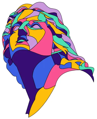 Estatua colorida image