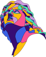 Statua colorata