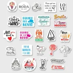 Set de 130 Tatuajes Fluorecentes surtidos para Bodas thumb 2
