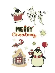 Fluffy Christmas decal set thumb 3