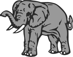 Elephant – Trunk Raised thumb 2