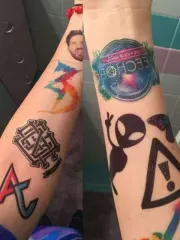 Tatuaje temporal personalizado (calcomanía) a todo color con el diseño que quieras thumb 1