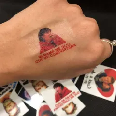 Temporary tattoo with your photo and text thumb 2