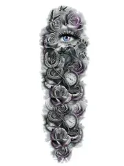 Arm roses and eye