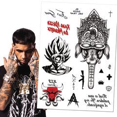 Tatuajes temporales de Anuel AA  Estilo Trap Latino - Para Conciertos, Fiestas y Fans del Trap