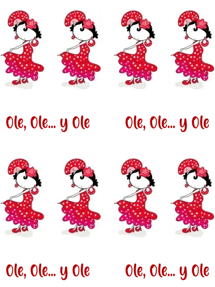 La danseuse de flamenco et son « Olé, Olé… et Olé » image