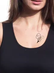 Minimalist Bee Temporary Tattoo thumb 0