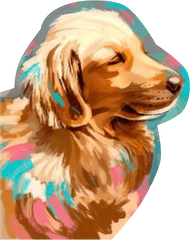 Golden retriever Colores – Tatuajes temporales de animales