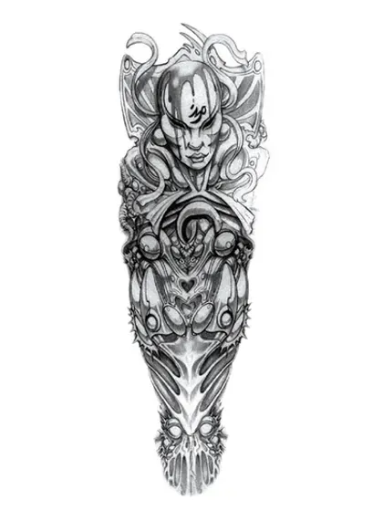 Mask arm tattoo image