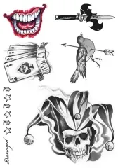 Joker tattoo thumb 2