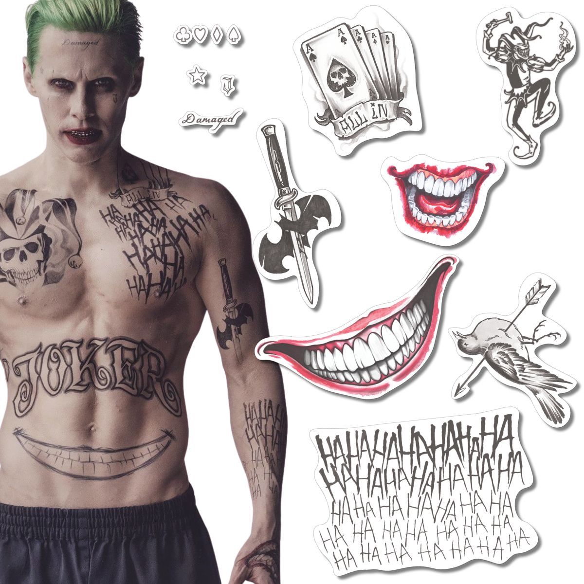 Tatuaje Joker (Set Cara y Brazos) image