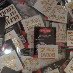Set de 60 Tatuajes dorados surtidos para Bodas thumb 4