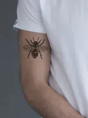 Bee Tattoo Detail