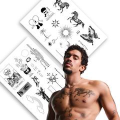 Temporäre Bad Bunny Tattoos – Reggaeton- und Trap-Style – Für Konzerte, Festivals und Bad Bunny Fans thumb 0