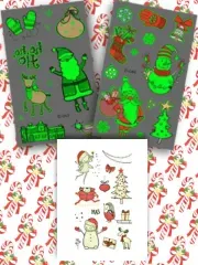 Jack Frost Christmas decal set