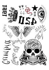 L-Ghent temporary tattoo thumb 1