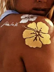 Dorado o Plateado por Medidas | Tatuaje Temporal | Calcomanía thumb 5