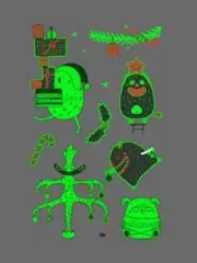 Christmas Monsters Sticker Set thumb 4